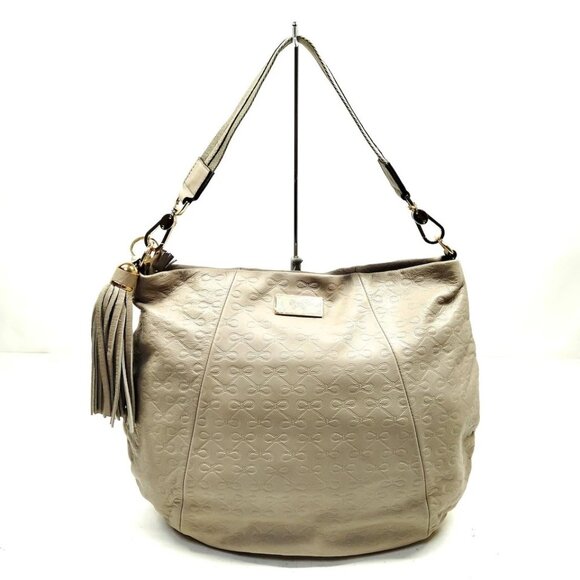 Anya Hindmarch Hand Bag Beige Leather 4464473
